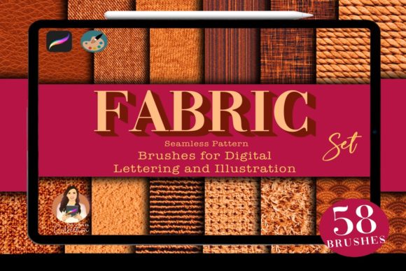 Download Fabric Procreate Brushes Set | 51 Brush - Procreate Collection