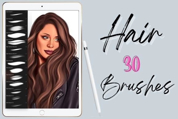 Download Procreate Hair Brushes Set - Procreate Collection