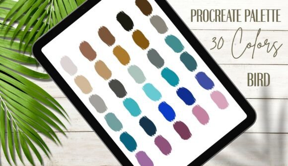 Download Procreate Palette 30 Colors | Bird - Procreate Collection