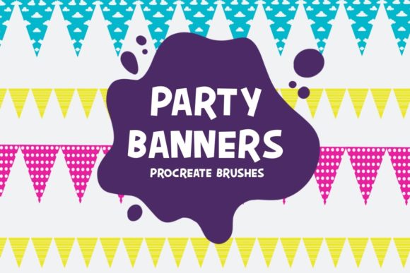 Download Party Banners Procreate Brushes - Procreate Collection