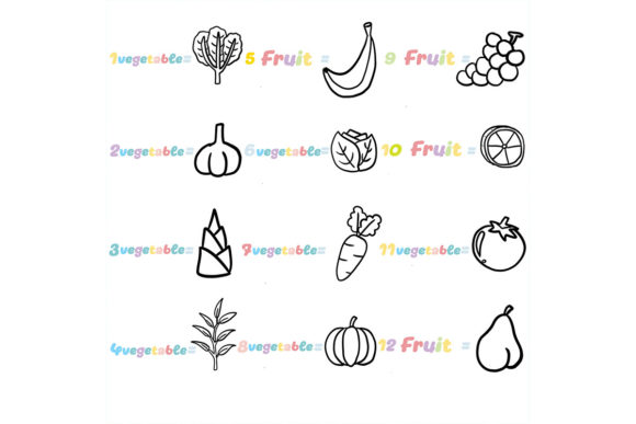 Download Procreate Brush Stamp | 21 Fruit and Veg - Procreate Collection