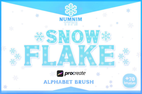 Download Procreate Brush Stamps SnowFlake Xmas - Procreate Collection