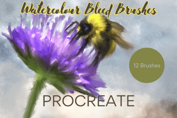 Download Procreate Watercolour Bleed Brushes X12 - Procreate Collection