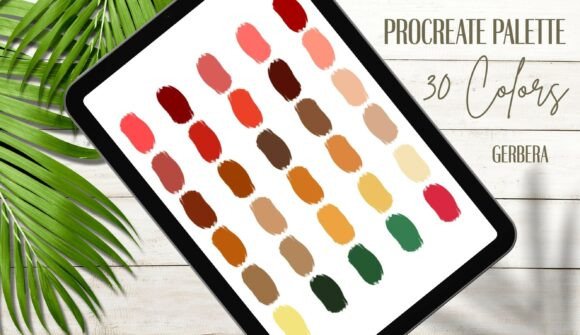 Download Procreate Palette 30 Colors | Gerbera - Procreate Collection