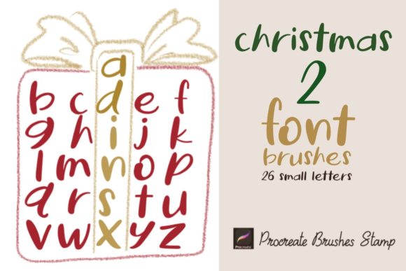 Download Procreate Brushes Stamp Christmas 2 Font - Procreate Collection