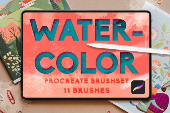 Download Watercolor Procreate Add Ons Bundle Pack - Procreate Collection