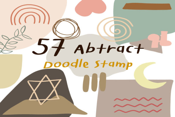 Download 57 Abstract Doodle Procreate Stamps - Procreate Collection