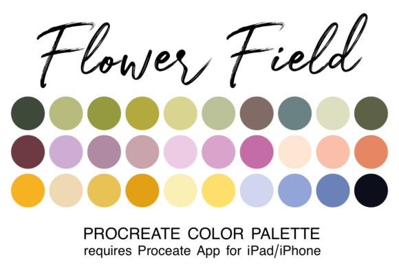 Download Flower Field Procreate Color Palette - Procreate Collection