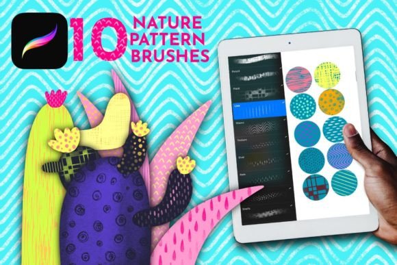 Download Procreate Pattern Brushes, Repeat Stamps - Procreate Collection
