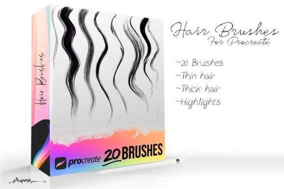 Download Procreate Hair Brushes - Procreate Collection