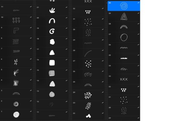 Download Procreate Stamps - Abstract Doodle - Procreate Collection