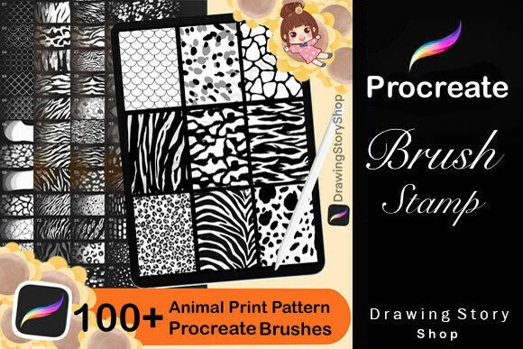 Download 100 Animal Print Pattern Procreate Brush - Procreate Collection