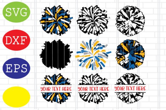 Download Cheerleading Pom Poms Svg - Pom poms Collection