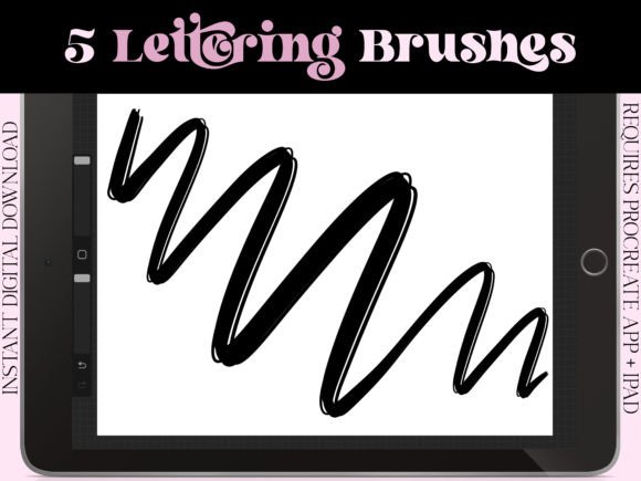 Download 5 Lettering Brushes for Procreate - Procreate Collection