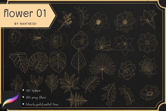 Download Flower  Procreate Brushes - Procreate Collection