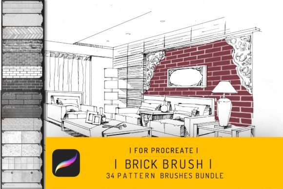 Download Procreate Brick Seamless Texture Brush - Procreate Collection