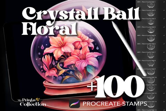 Download 100+ Procreate Crystal Ball Floral Stamp - Procreate Collection