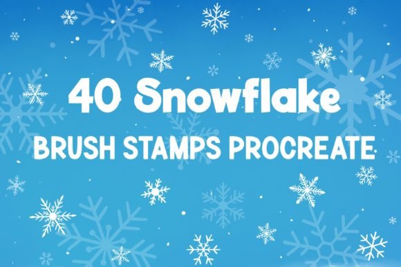 Download Snowflake Brush Stamp Procreate Xmas - Procreate Collection
