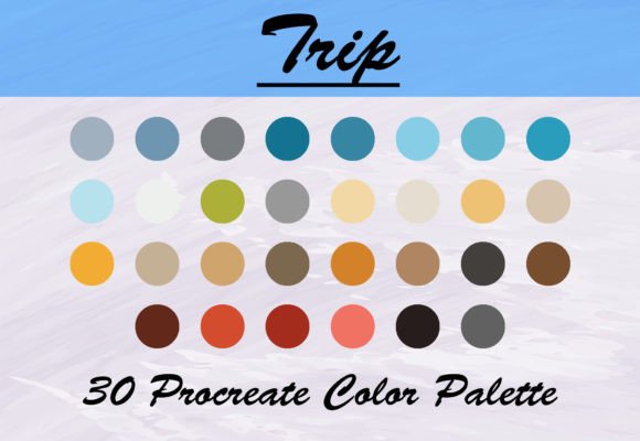 Download Trip Holiday Procreate Swatches - Procreate Collection