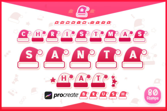 Download Procreate Brush Stamp Christmas SantaHat - Procreate Collection