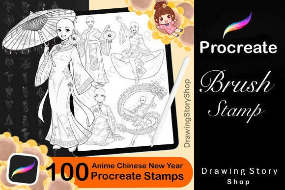 Download 100 Procreate Anime Chinese New Year - Procreate Collection