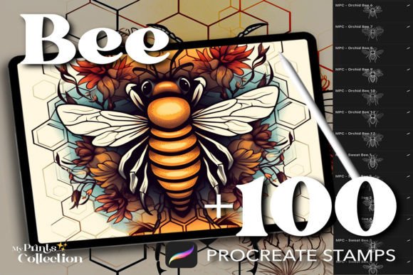 Download 100+ Bee Tattoo Stamps Procreate - Procreate Collection