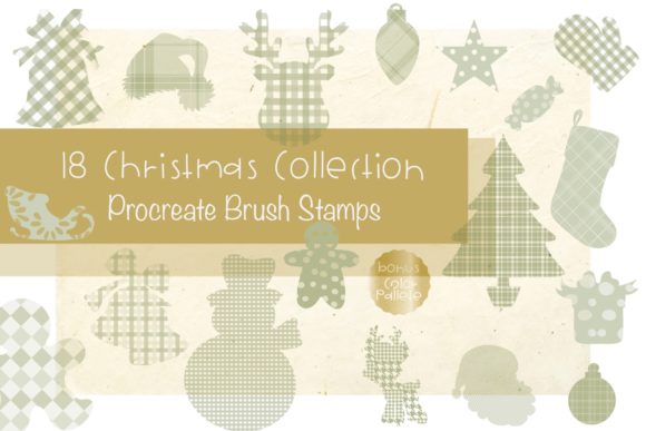 Download Procreate Stamp Christmas Collect+Color - Procreate Collection