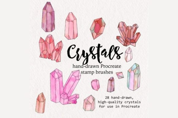 Download Crystal Procreate Brush Stamps - Procreate Collection