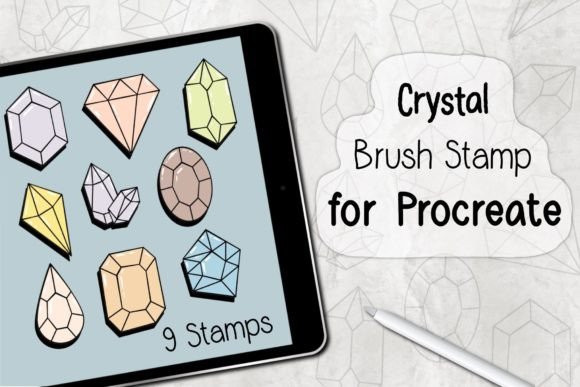 Download ‪Crystal | Procreate Brush Stamp‬ - Procreate Collection