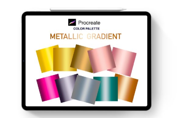 Download Procreate Metallic Gradient Palette V2 - Procreate Collection