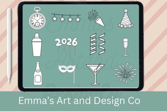 Download New Year’s Eve Procreate Brush Set - Procreate Collection