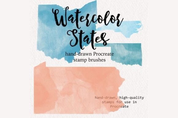 Download Procreate Watercolor United States Brush Stamps - Procreate Collection