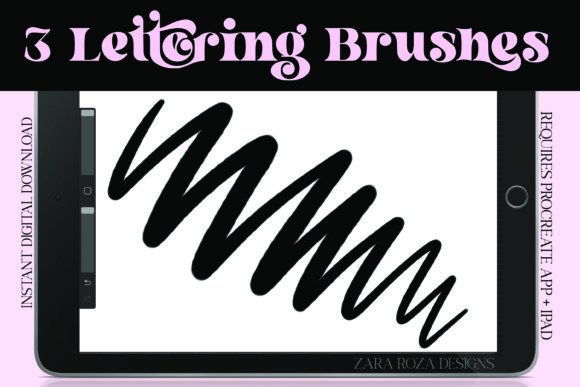 Download 3 Lettering Brushes for Procreate - Procreate Collection