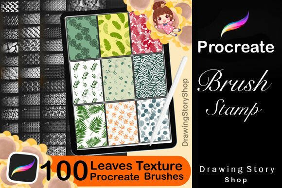 Download 100 Procreate Botanical Leaves Texture - Procreate Collection