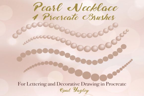 Download 4 Pearl Necklace Procreate Brushes - Procreate Collection