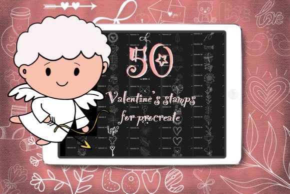 Download Valentines Brushes Stamps for Procreate - Procreate Collection