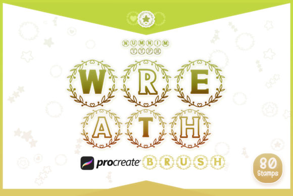 Download Procreate Brush Wreath Floral Alphabet - Procreate Collection