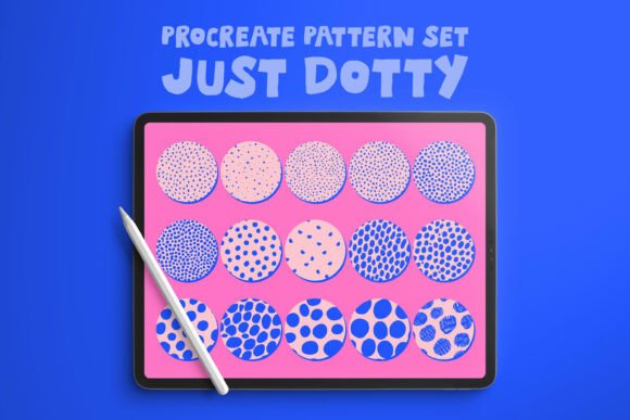 Download Just Dotty Procreate Pattern Brush Set - Procreate Collection