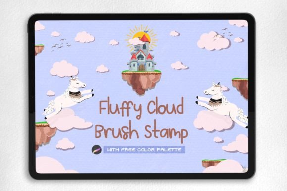 Download Cloud Procreate Stamp Brush - Procreate Collection
