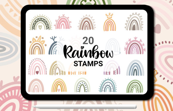 Download Brush Stamp Procreate - Rainbow - Procreate Collection