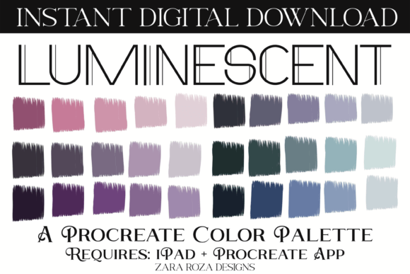 Download Luminescent Procreate Color Palette - Procreate Collection