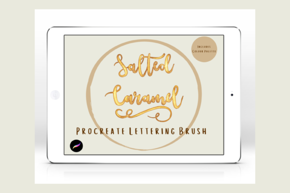 Download Caramel Procreate Lettering Brush/Swatch - Procreate Collection