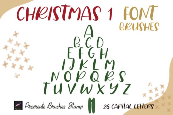 Download Procreate Brushes Stamp Christmas 1 Font - Procreate Collection