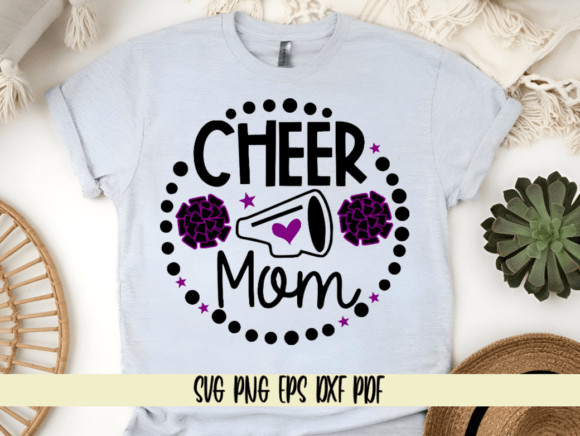 Download Cheer Mom with Megaphone and Pom Poms - Pom poms Collection