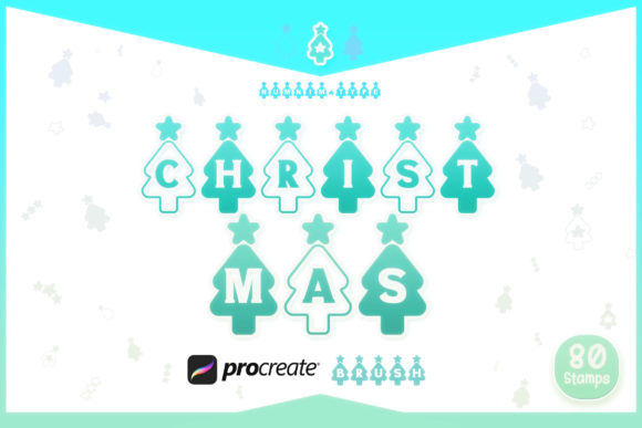 Download Procreate Brush Christmas Tree Alphabets - Procreate Collection
