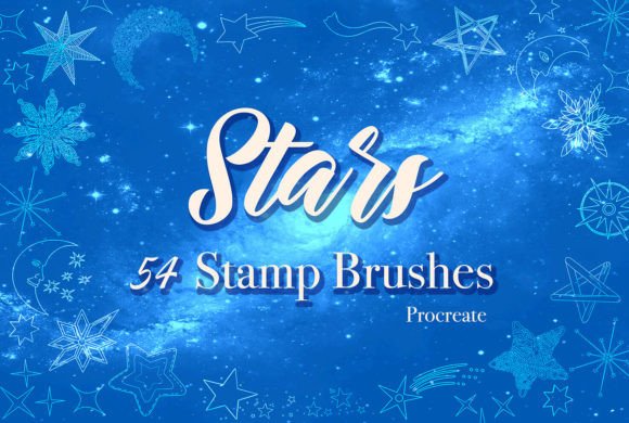 Download STAR STAMPS BRUSHES for PROCREATE - Procreate Collection