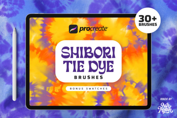 Download Procreate Shibori Tie Dye Brushes - Procreate Collection