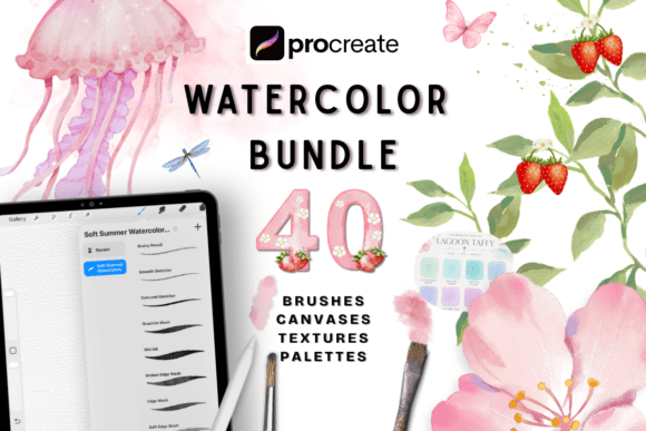 Download Watercolor Procreate Brush Set - Procreate Collection