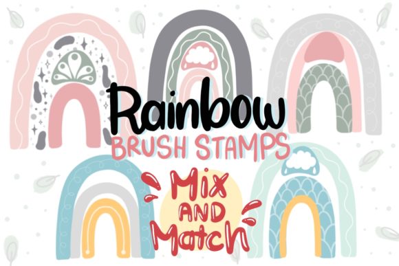 Download Procreate Brush, Rainbow Brushes Stamp - Procreate Collection