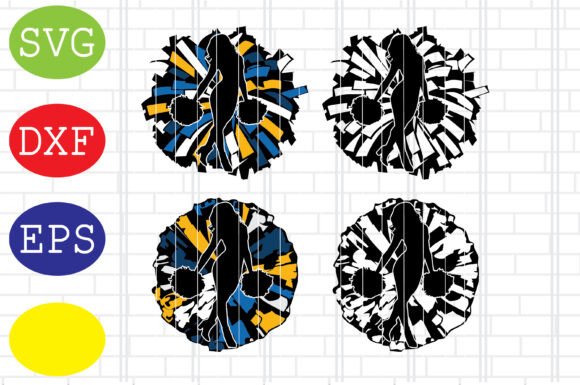 Download Cheerleading Vector, Cheer Pom Poms Svg - Pom poms Collection